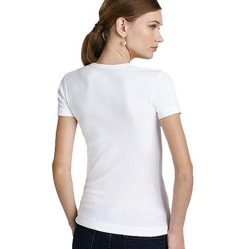 three dots ホワイト ショートスリーブTシャツ 　Sサイズ three dots(スリードッツ)｜【UNISEX】スマイルダブルコットン