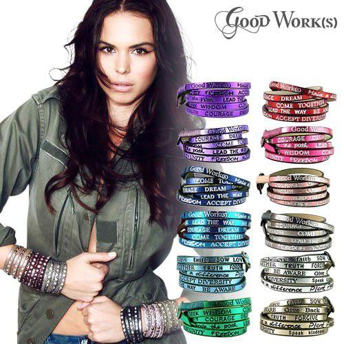 グッドワークス ブレスレット レディース メンズ レザー 革 ラップ