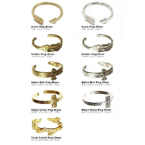 チビジュエルズ Chibi Jewels Ring Brass Silver 指輪 C型リング