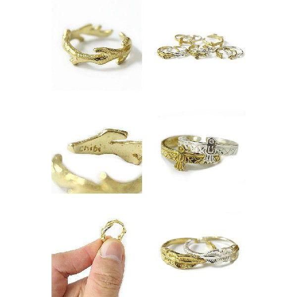 【国内即発】≪chibi jewels≫ビーナス ゴールド リング チビジュエルズ Chibi Jewels Ring Brass Silver 指輪 C型リング