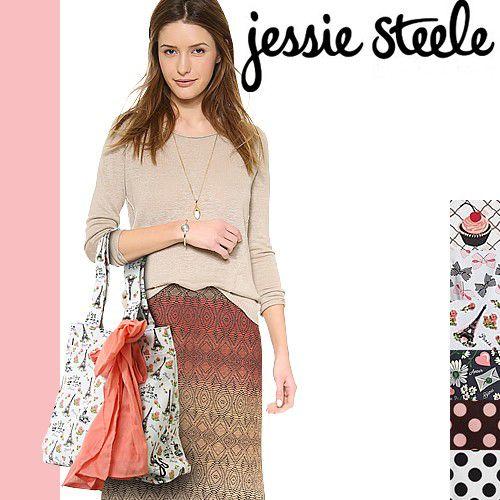 Jessie Steele 花柄エコバッグ ジェシースティール トートバッグ レディース A4 B4 人気