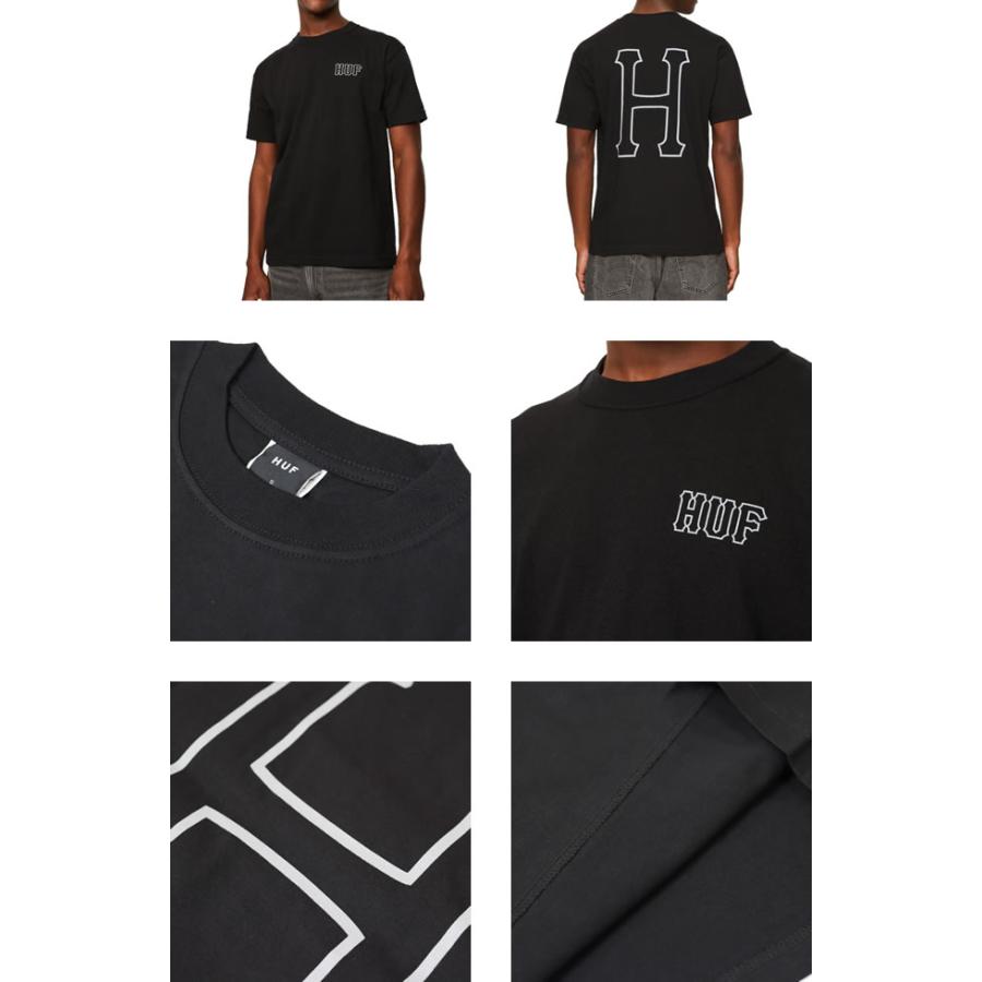 HUF（ハフ） HUF Tシャツ 半袖 メンズ クルーネック 丸首 定番 Hロゴ