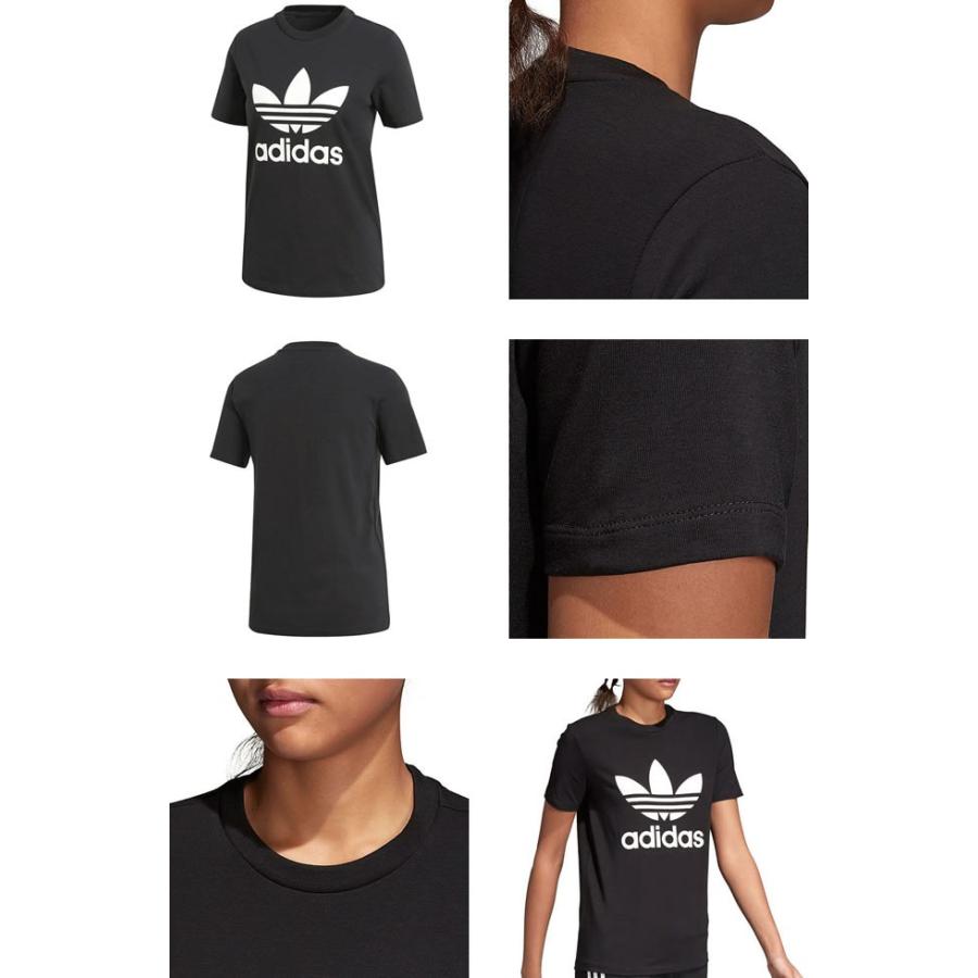 アディダス Tシャツ レディース 半袖 おしゃれ ブランド スポーツ 白 黒 大きいサイズ ロゴ アディダス オリジナルス adidas CV9888  CV9889