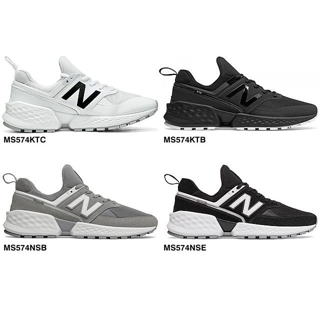 ニューバランス スニーカー メンズ ランニングシューズ ウォーキングシューズ 靴 黒 白 ホワイト グレー ブラック NEW BALANCE MS574 カジュアル｜maido-selection｜02