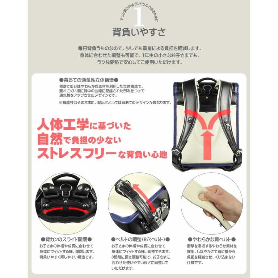 ランドセル 男の子 7年保証付き 黒 A4フラットファイル対応