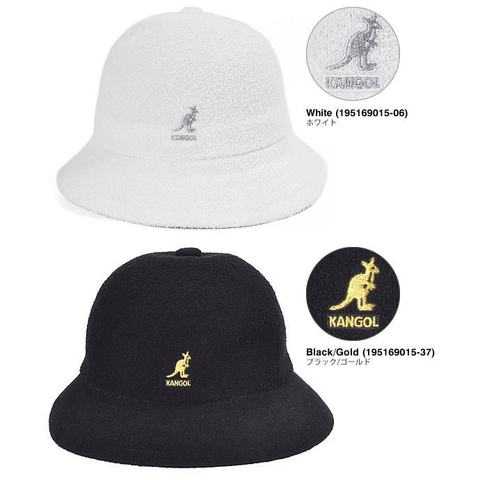 KANGOL ブラック ゴールド バケットハット M KANGOL（カンゴール） バケット ハット 帽子 メンズ レディース ワン