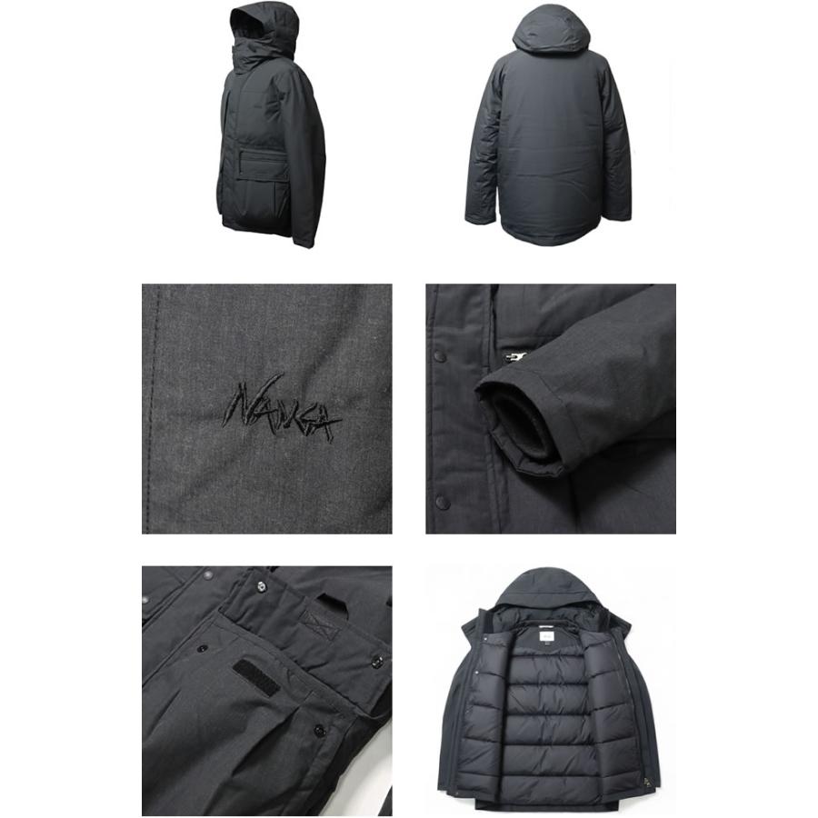 ナンガ NANGA ショートダウンジャケット フード ブラック 黒 M tq2 NANGA（ナンガ） ダウン ノーザンライトダウンジャケット フード付き