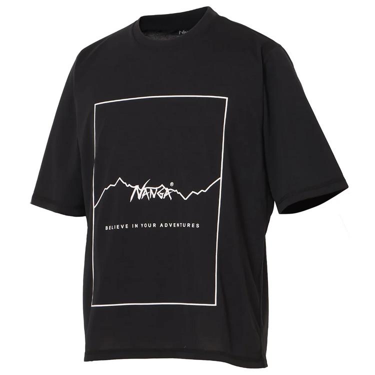 限定品 NANGA ブラックロゴ蓄光長袖Tシャツ 新品未開封 NANGA（ナンガ） NANGA Tシャツ 半袖 クルーネック 丸首 ドライ
