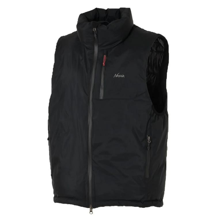 超絶お買い得！　おしゃれ　ナンガ　NANGA ダウン Tシャツ　黒　M ベスト NANGA（ナンガ） ダウン オーロラテックス スタンドカラー ダウン