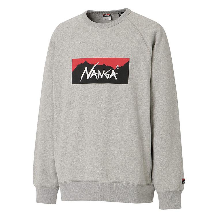 NANGA（ナンガ） エコハイブリッドボックスロゴスウェットシャツ