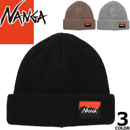 NANGA（ナンガ） 帽子 ニット帽 ボックスロゴ バルキー ビーニー