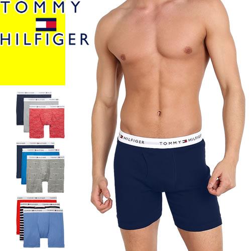 トミーヒルフィガー Tommy Hilfiger ボクサーパンツ 3枚セット メンズ アンダーウェア 下着 綿 ロゴ おしゃれ 大きいサイズ ブランド プレゼント 黒 ブラック 定番キャンバス