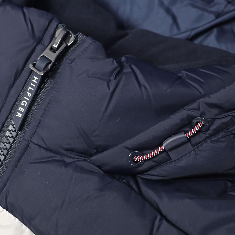 トミーヒルフィガー ダウン ベスト フード ネイビー フード脱着 S トミー ヒルフィガー TOMMY HILFIGER ダウンベスト （ネイビー