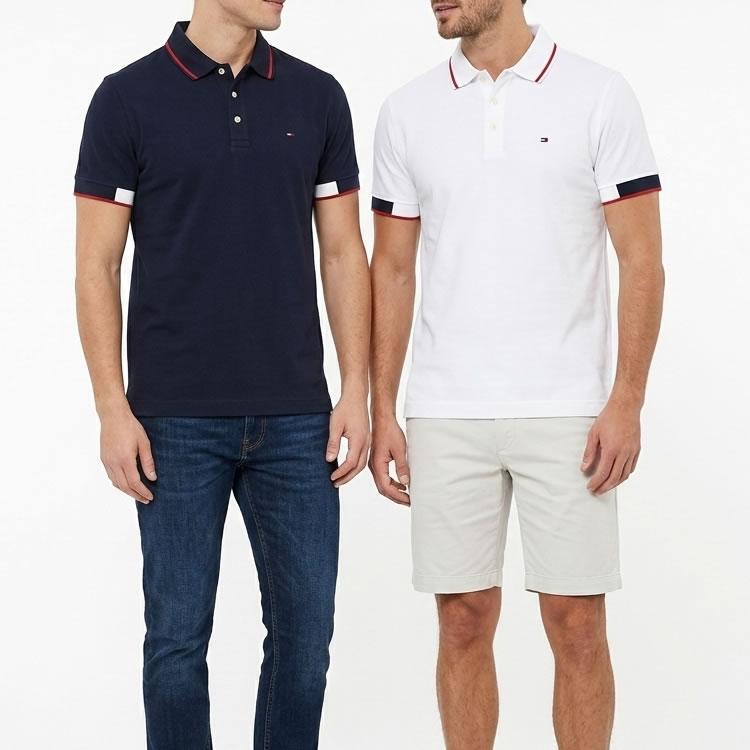 TOMMY HILFIGER（トミー・ヒルフィガー） ポロシャツ 半袖 メンズ ロゴ