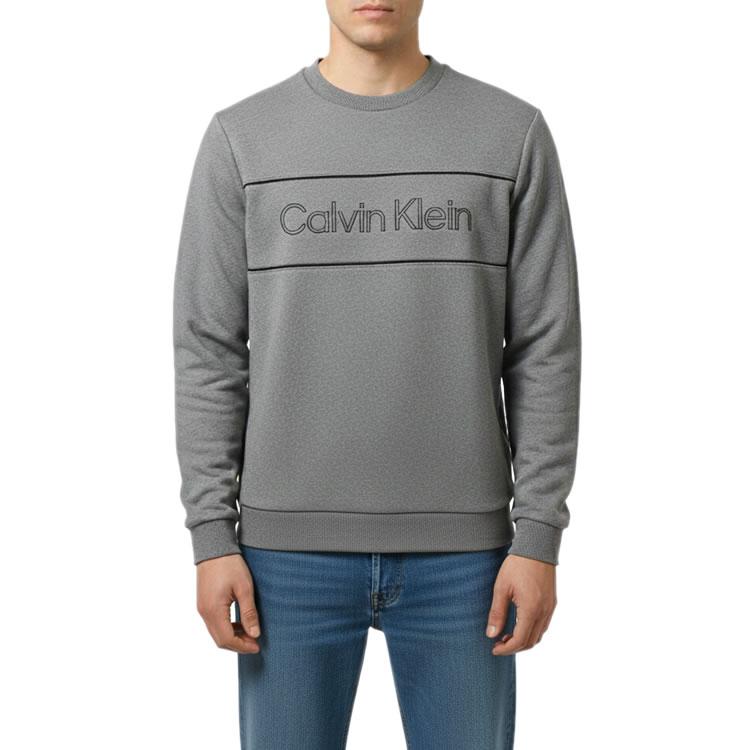 カルバンクライン　ビッグロゴ　裏起毛スウェット　トレーナーXXL 新品　グレー Calvin Klein（カルバン・クライン） トレーナー スウェット メンズ 裏