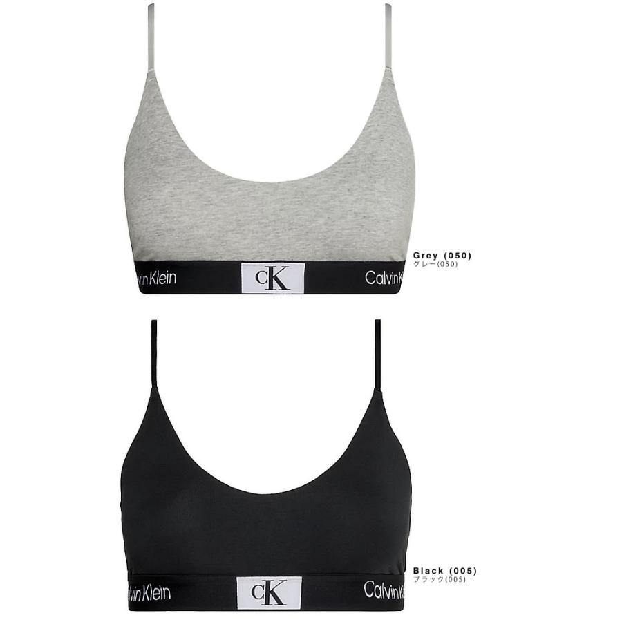 未使用  カルバンクラインブラジャー グレー・ブラック Calvin Klein（カルバン・クライン） 下着 ブラジャー ノンワイヤー