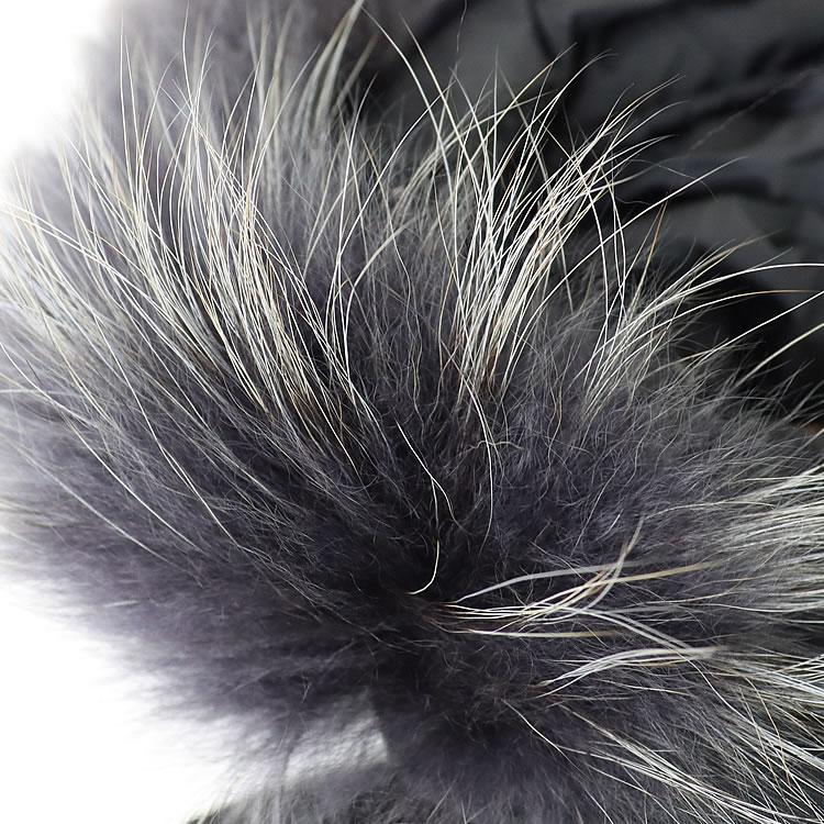 美品 タトラス ガノ ダウンコート ナイロン キルティング ファー ブラックS TATRAS ダウン ダウンジャケット 「TATRAS/タトラス」 GANO