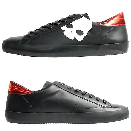 ハイドロゲン Hydrogen スニーカー シューズ メンズ 白 黒 大きいサイズ ブランド おしゃれ ローカット レザー 革 靴 スカル 5cm