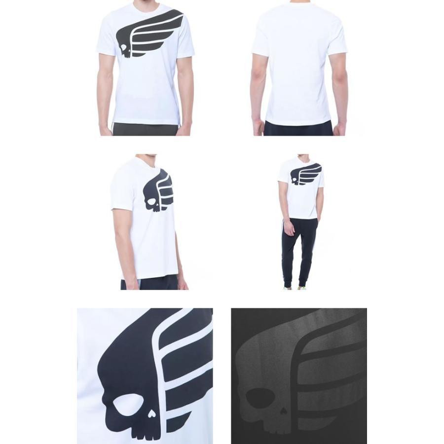 HYDROGEN - 【ハイドロゲン】ラインストーン スカル 半袖Tシャツ H２Jロゴ S 黒×銀 HYDROGEN ハイドロゲン 半袖 Tシャツ EMBROIDERED SKULL T-SHIRT