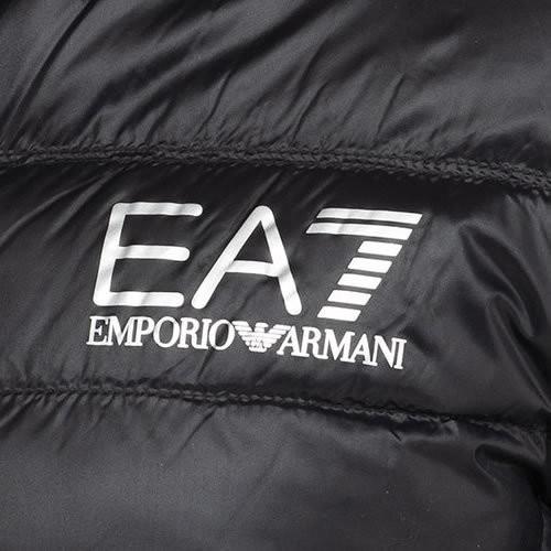 エンポリオ アルマーニ EMPORIO ARMANI EA7 ダウン ダウンジャケット ライトダウン アウター メンズ ロゴ パッカブル 軽量 ブランド 大きいサイズ 黒 ブラック｜maido-selection｜07