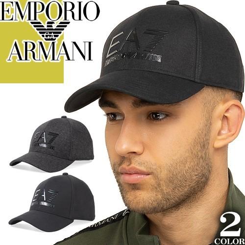 エンポリオアルマーニ EMPORIO ARMANI EA7 キャップ 帽子 ベースボールキャップ メンズ ブランド 大きいサイズ おしゃれ 黒