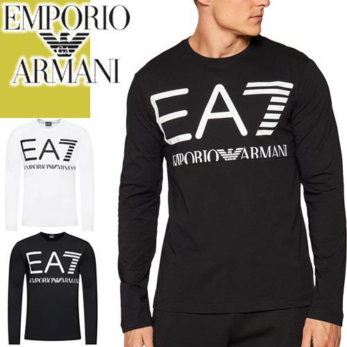 エンポリオ アルマーニ EMPORIO ARMANI 長袖 Tシャツ ロンT メンズ ロゴ プリント 大きいサイズ ブランド 黒 白 ブラック  ホワイト :203-049:MSS - 通販 - Yahoo!ショッピング