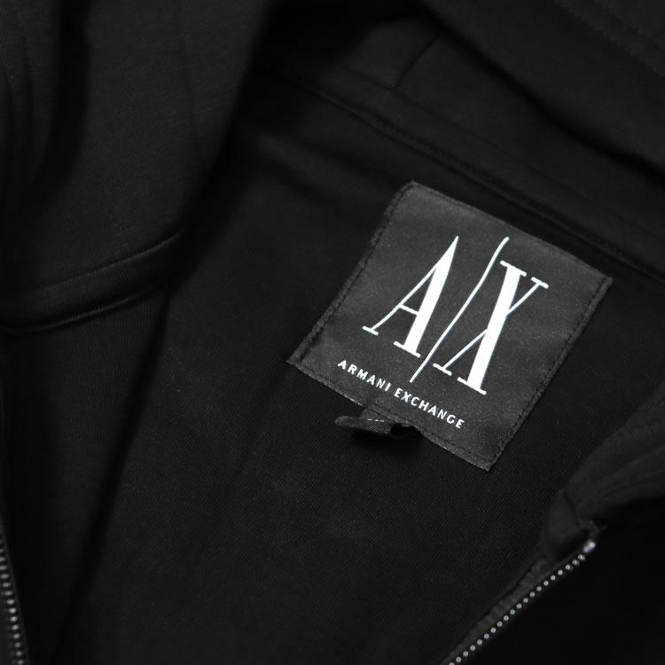 ARMANI EXCHANGE カシミヤニットパーカー ブラック/BZ191 ARMANI EXCHANGE アルマーニ エクスチェンジ パーカー