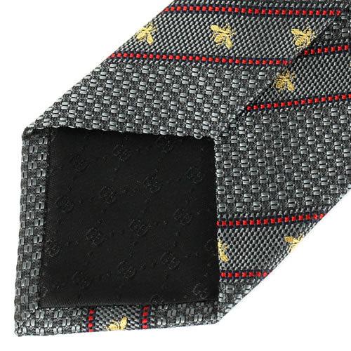 GUCCI グッチ ネクタイ ビー ハチ ストライプ柄 シルク GUCCI グッチ ネクタイ ビー ハチ ストライプ柄 シルク