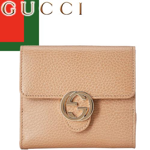 グッチ GUCCI 財布 二つ折り財布 GG インターロッキング ウォレット レディース ミニ財布 ブランド 小さめ 使いやすい 本革 革 ベージュ  : 204-121 : MSS - 通販 - Yahoo!ショッピング