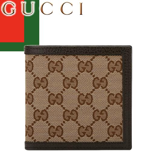 グッチ GUCCI 財布 二つ折り財布 GGキャンバス ビルフォールド