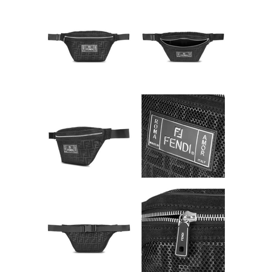 フェンディ FENDI バッグ 新作 ボディバッグ ベルトバッグ ウエストポーチ ズッカ メンズ レディース ファニーパック ブランド 黒