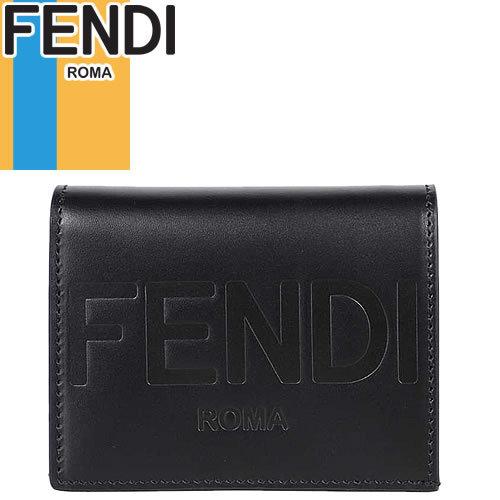 フェンディ FENDI 財布 二つ折り財布 ミニ財布 小銭入れあり レディース メンズ フェンディ ローマ レザー 本革 ブランド プレゼント