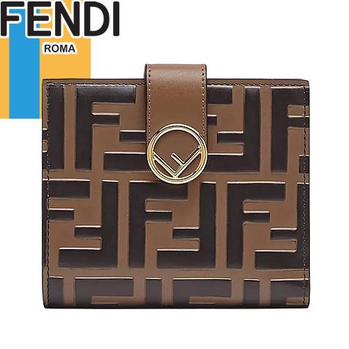フェンディ FENDI 財布 二つ折り財布 コンパクト F イズ フェンディ 