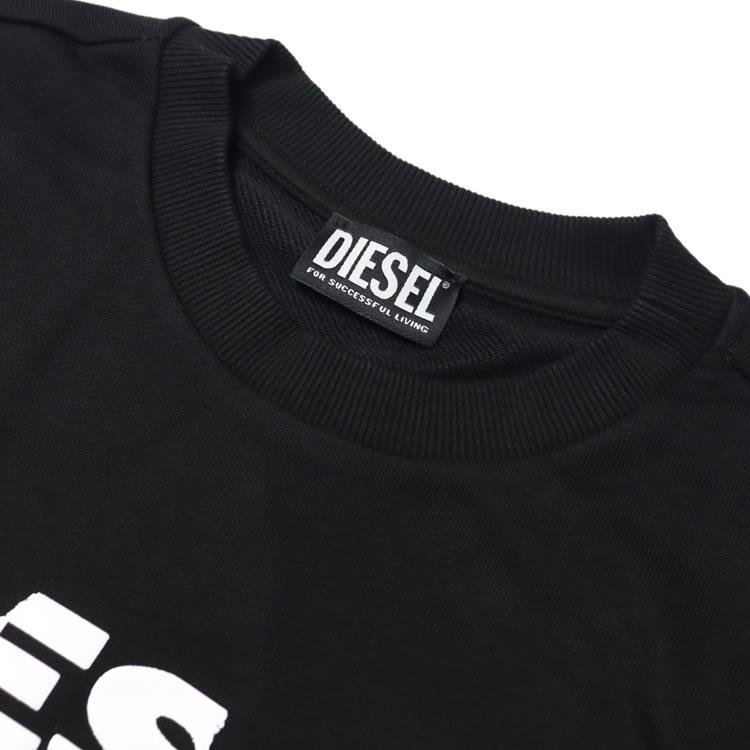 ディーゼル DIESEL トレーナー スウェット A22080 S-GIR メンズ ロゴ クルーネック 丸首 大きいサイズ ブランド かっこいい コットン 黒 ブラック | DIESEL | 05