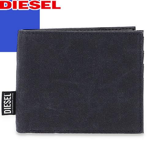 ディーゼル DIESEL 財布 二つ折り財布 小銭入れあり メンズ HIRESH S ロゴ ブランド プレゼント 黒 ブラック｜maido-selection