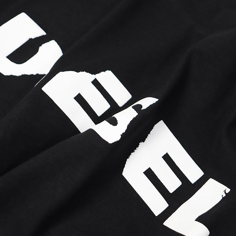 ディーゼル DIESEL A22074 RPATI Tシャツ メンズ 半袖 ロゴ プリント ブランド 大きいサイズ 綿100% おしゃれ 白 黒 ホワイト ブラックの画像