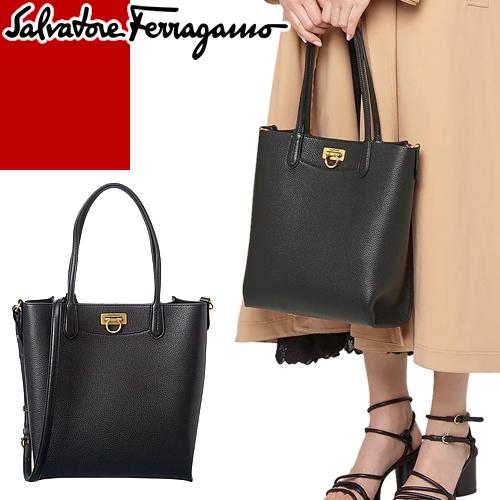 毎回完売 フェラガモ Salvatore Ferragamo バッグ ショルダーバッグ トートバッグ ハンドバッグ トラベル レザー レディース 2way ブランド 黒 ブラック 高質で安価 Www Skylanceronline Com