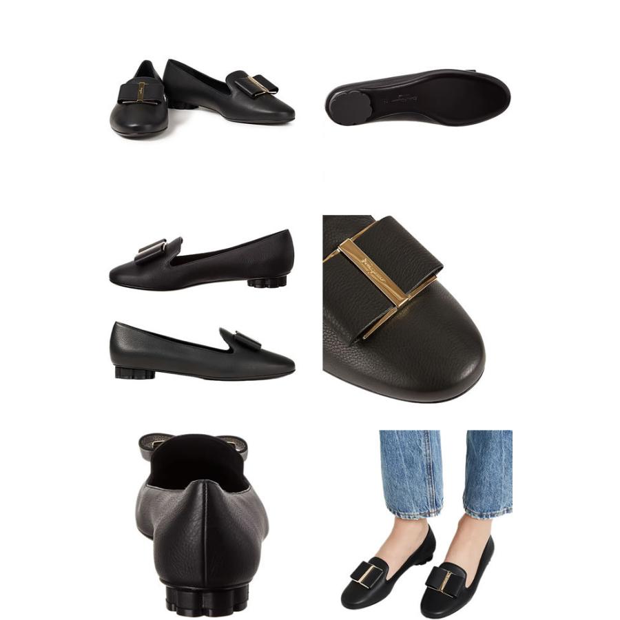 サルヴァトーレフェラガモ Salvatore Ferragamo ローファー フラットシューズ サルノ レディース ヴァラリボン 革 本革 ブランド 履きやすい 黒 ブラック 230 061 Mss 通販 Yahoo ショッピング
