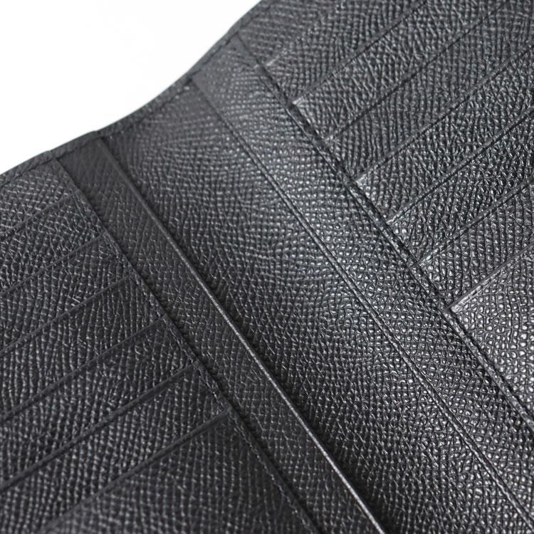 【美品】フェラガモ 長財布 札入れ レザー 革　ブラック 黒　スリムタイプ FERRAGAMO（フェラガモ） 財布 長財布 ガンチーニ オーガナイザー