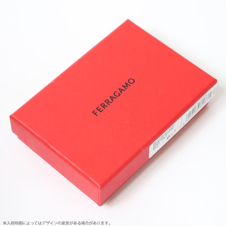 Salvatore Ferragamo 赤 ケース FERRAGAMO（フェラガモ） カードケース カードホルダー メンズ 本革 革