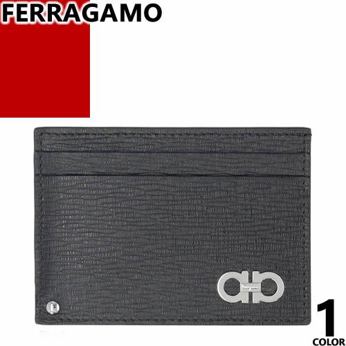 本物 Salvatore Ferragamo カードケース ガンチーニ 66 8737 レザー ブラック カード入れ 名刺入れ フェラガモ 札幌市手稲区 FERRAGAMO（フェラガモ） 名刺入れ カードケース ダブル ガンチーニ