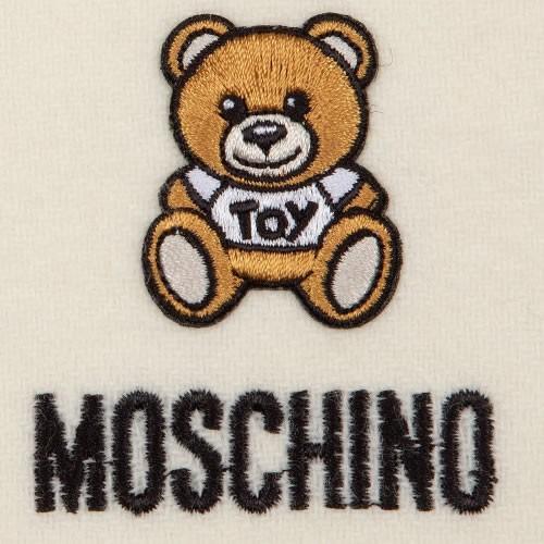 モスキーノ MOSCHINO マフラー ストール レディース メンズ ウール テディベア フリンジ ロゴ 刺繍 通勤 通学 防寒 ブランド プレゼント 黒 ブラック グレー｜maido-selection｜13