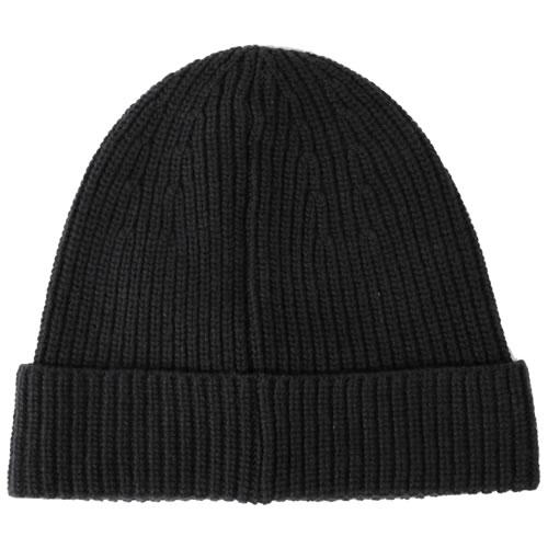 黒 ニットビーニー ロゴ付き Pyrenex ピレネックス PYRENEX ニット帽 ニットキャップ
