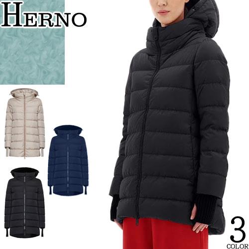 HERNO ヘルノ ナイロンシャモニー Aシェイプ コート ダウン HERNO ヘルノ ナイロンシャモニー Aシェイプ コート ダウン
