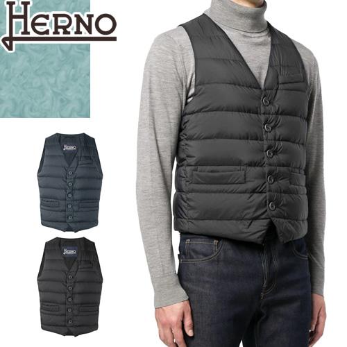 15500円日本 直営 店 安い 国 HERNO インナーベスト size44 ネイビー