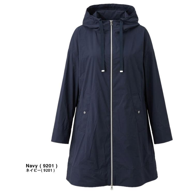 Herno ヘルノ　青茶 チェック柄 ロングコート　M ネイビー　ウール HERNO（ヘルノ） ロングコート 大きいサイズあり レディース gc000461d