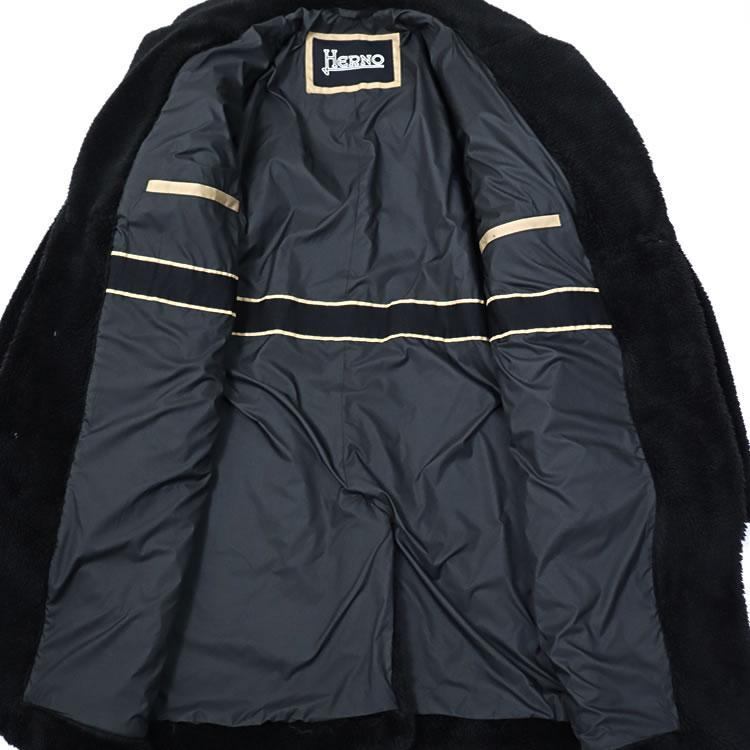 HERNO（ヘルノ） ロングコート ボアコート アウター エコファー コート