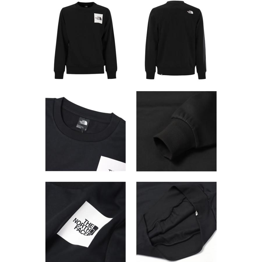 ノースフェイス THE NORTH FACE トレーナー スウェット NF0A89EV メンズ 裏起毛 ボックスロゴ プリント 大きいサイズ ブランド おしゃれ 黒 ブラック_2
