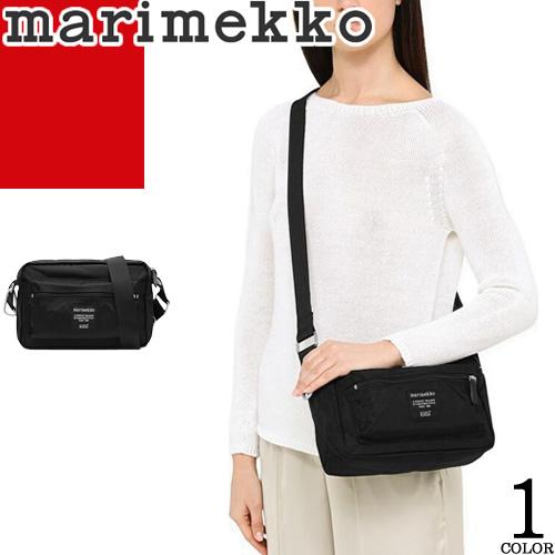 新品　marimekko  マリメッコ　ショルダーバッグ  黒　マイシングス マイシングス／My Things ショルダーバッグ（マリメッコ／marimekko