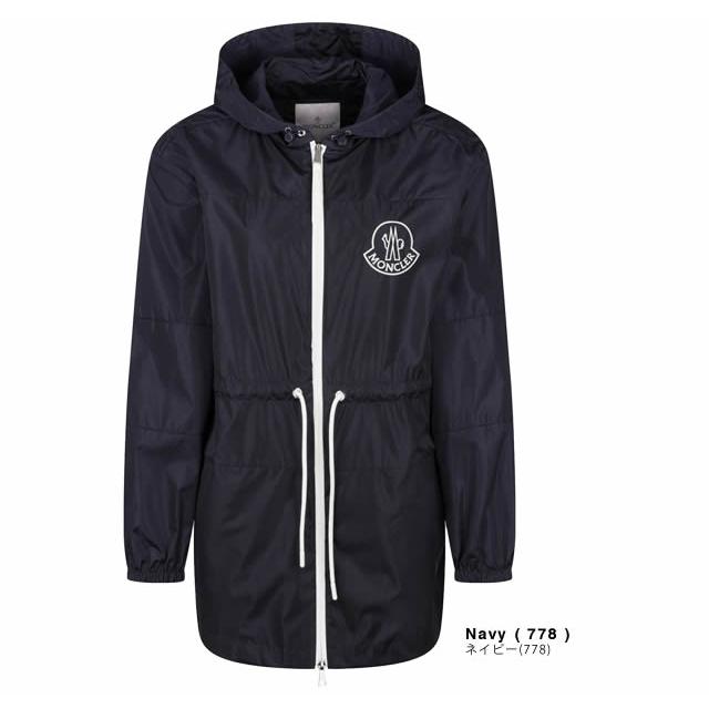 モンクレール MONCLER パーカー スプリングコート VEIRADE レディース ナイロン フード付き ジップアップ 春 薄手 ブランド  大きいサイズ 紺 ネイビー